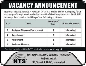 Today-Jobs-News-in-Pakistan at-National-Tasting-Service